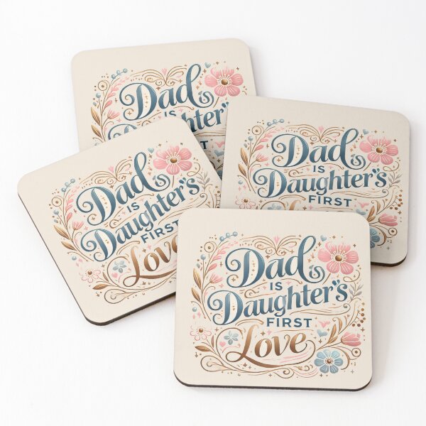 Item preview, Dad is daughter first love design in an attractive and cute way designed and sold by Dokak Shop.