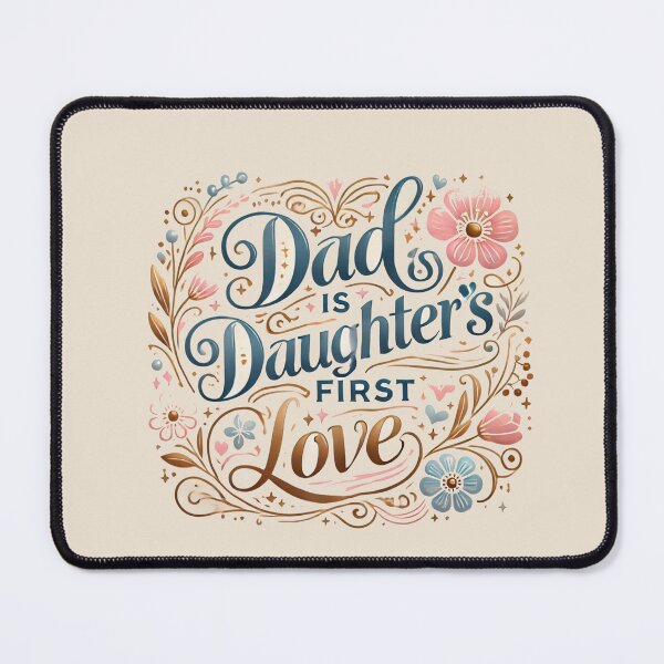 Item preview, Dad is daughter first love design in an attractive and cute way designed and sold by Dokak Shop.