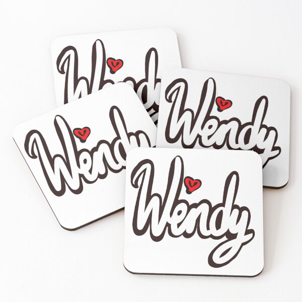 Item preview, Wendy popular girls first name in white with red heart. Personalized personalised customised name Wendy designed and sold by Artonmytee.