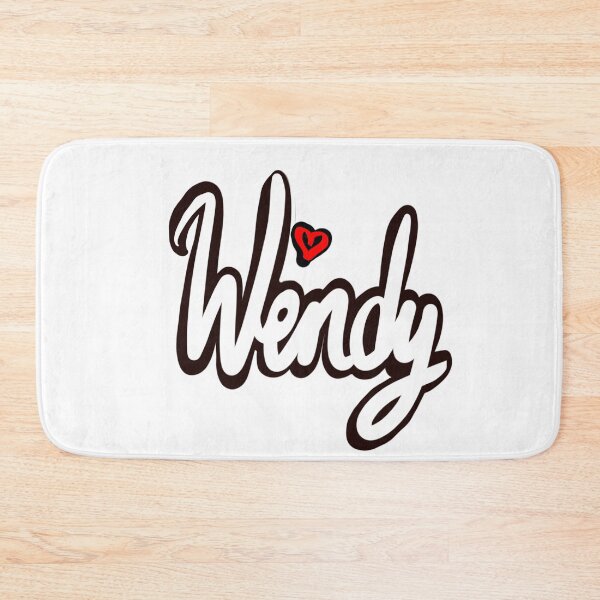 Item preview, Wendy popular girls first name in white with red heart. Personalized personalised customised name Wendy designed and sold by Artonmytee.