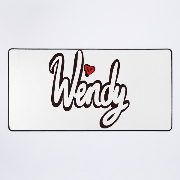 Item preview, Wendy popular girls first name in white with red heart. Personalized personalised customised name Wendy designed and sold by Artonmytee.