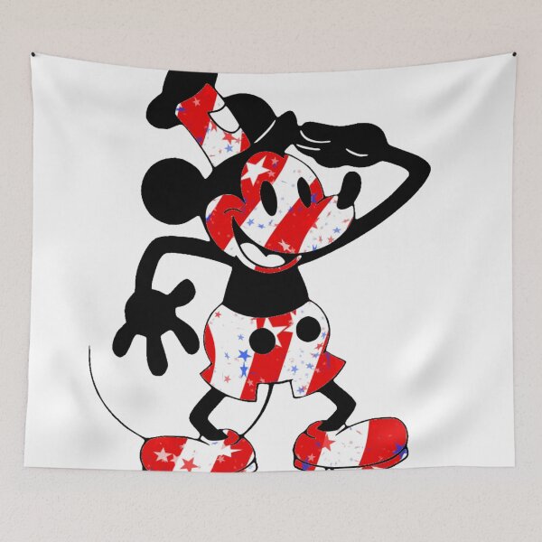 Item preview, Red, White and Blue Steamboat-Willie designed and sold by AresArts.