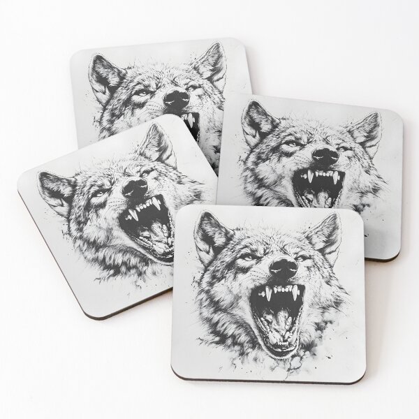 Item preview, Realistic Wolf pencil drawing  designed and sold by Pencil-Art.