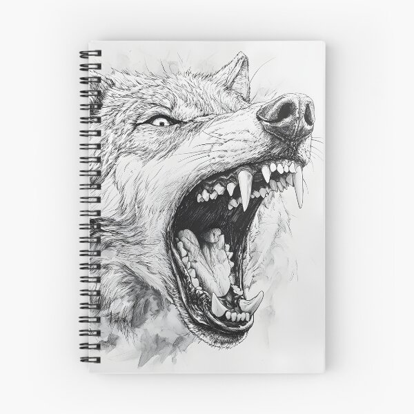 Item preview, Realistic Wolf pencil drawing  designed and sold by Pencil-Art.