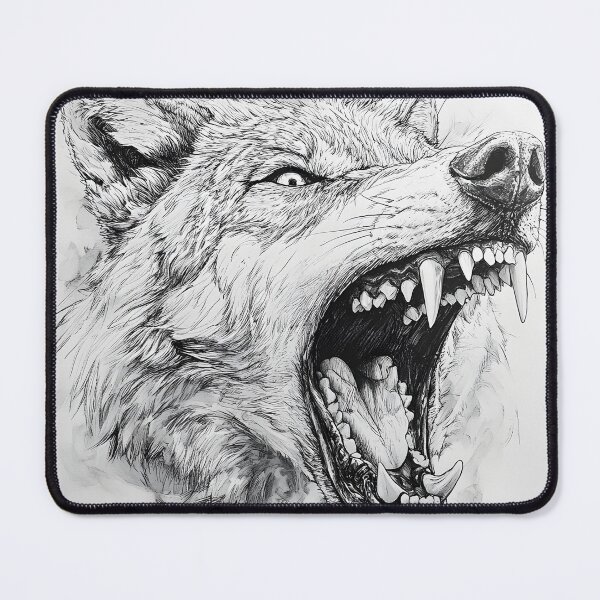 Item preview, Realistic Wolf pencil drawing designed and sold by Pencil-Art.