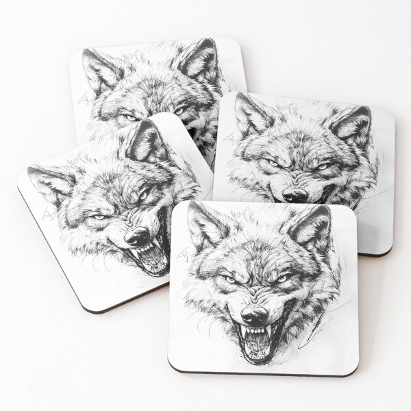 Item preview, Realistic Wolf pencil drawing designed and sold by Pencil-Art.