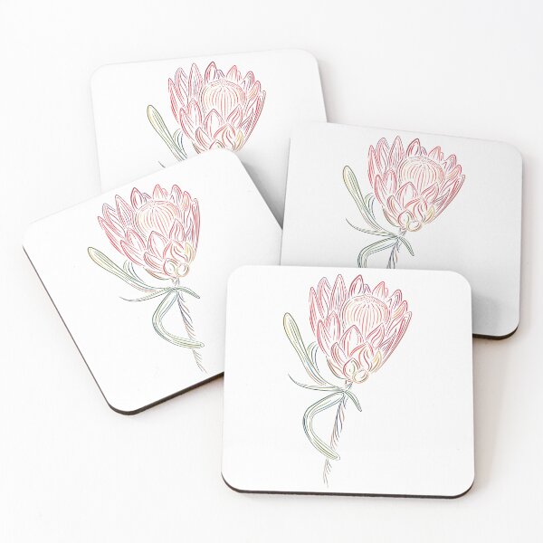 Item preview, Early Autumn Protea - White Background designed and sold by Onyx Swan Art.