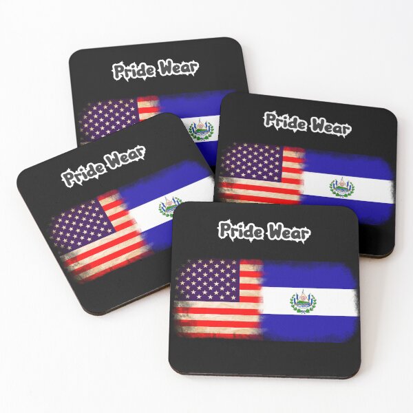 Item preview,  US Flag and El Salvador Flag Pride Wear Design designed and sold by LovelyHappyGift.