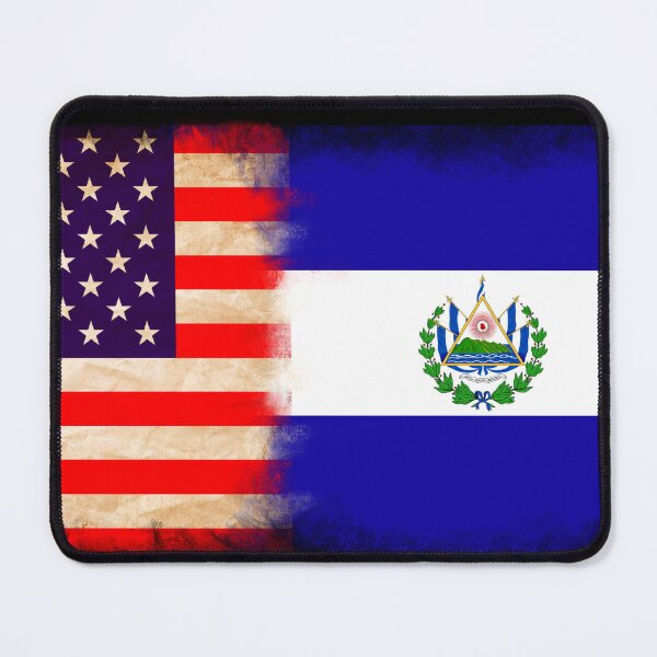 Item preview, US Flag and El Salvador Flag Pride Wear Design designed and sold by LovelyHappyGift.
