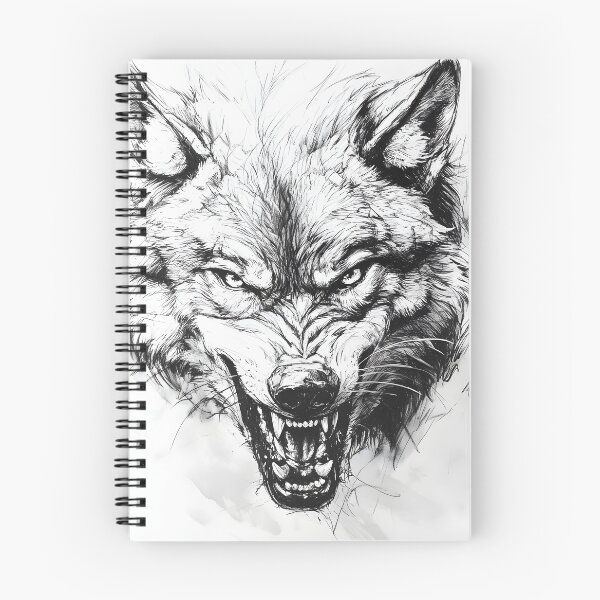 Item preview, Realistic Wolf pencil drawing  designed and sold by Pencil-Art.