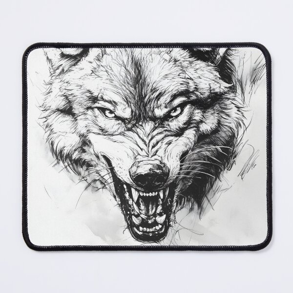 Item preview, Realistic Wolf pencil drawing designed and sold by Pencil-Art.