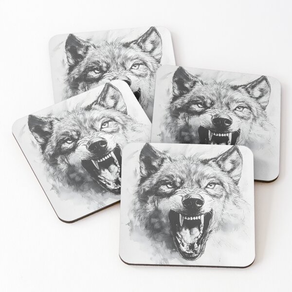 Item preview, Realistic Wolf pencil drawing  designed and sold by Pencil-Art.