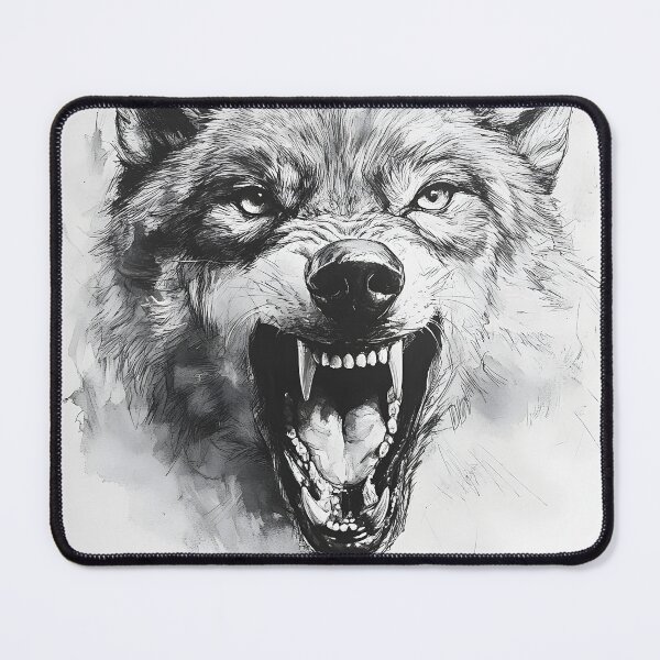 Item preview, Realistic Wolf pencil drawing designed and sold by Pencil-Art.