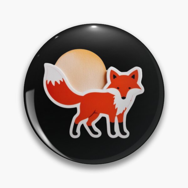 Item preview, Simple Red Fox with the Sun behind  designed and sold by AlinaSCorner.