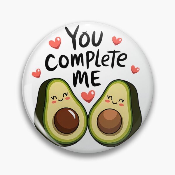 Item preview, You Complete Me Avocado Couple Design designed and sold by ZetaDream.