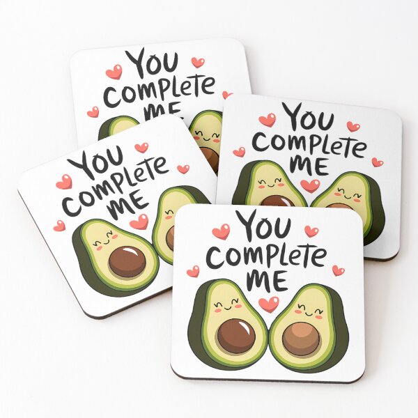 Item preview, You Complete Me Avocado Couple Design designed and sold by ZetaDream.