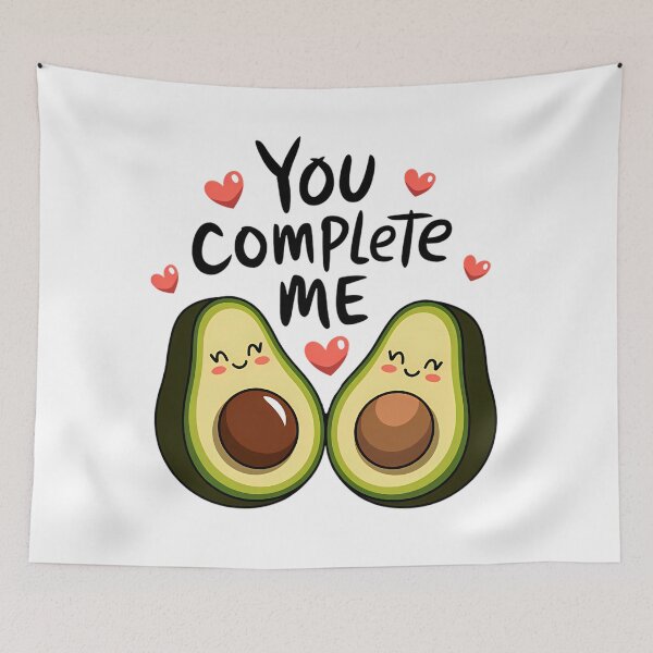 Item preview, You Complete Me Avocado Couple Design designed and sold by ZetaDream.