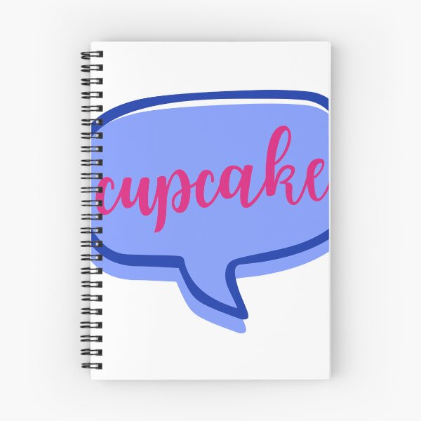Item preview, Vi Caitlin Nickname Cupcake Speech Bubble Sticker Blue and Pink 2 designed and sold by Studio Xync.