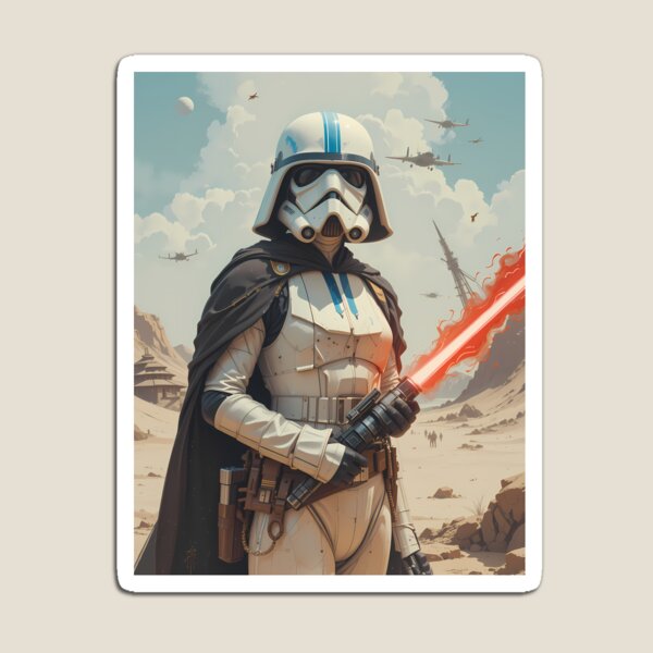 Item preview, Mandalorian Art Sci-Fi Villain Vader Star Wars designed and sold by ART ATTACK ZONE.