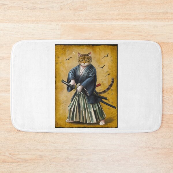 Item preview, Cat Samurai designed and sold by Angry Swan Designs.