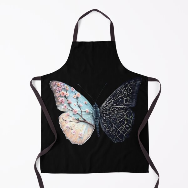 Item preview, Blossom & Shadow: The Dual Nature Butterfly Art designed and sold by Linework Studio.