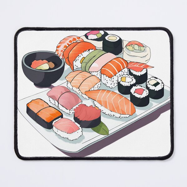 Item preview, Sushi Rice Delight: Manga-Inspired Japanese Cuisine designed and sold by stxaris.