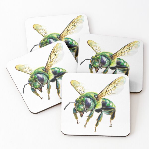 Item preview, Vibrant Green Orchid Bee designed and sold by Paalokas.
