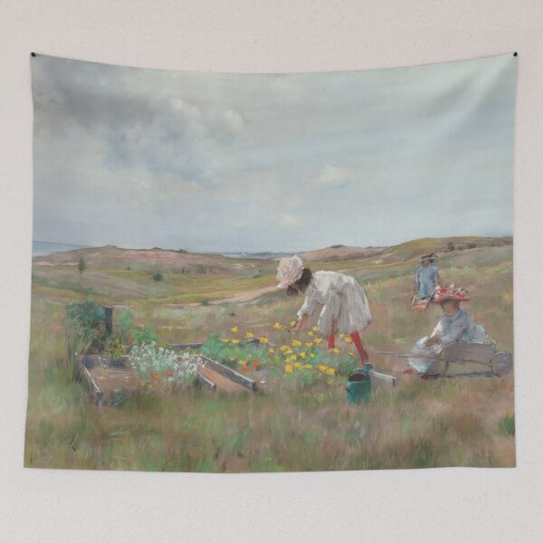 Item preview, William Merritt Chase : Gathering Flowers, Shinnecock, Long Island (ca. 1897) designed and sold by YNTDigitalHouse.