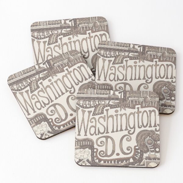 Item preview, Washington Whimsical City Life Abstract  Vintage Zentangle Art designed and sold by Witty Shirts.