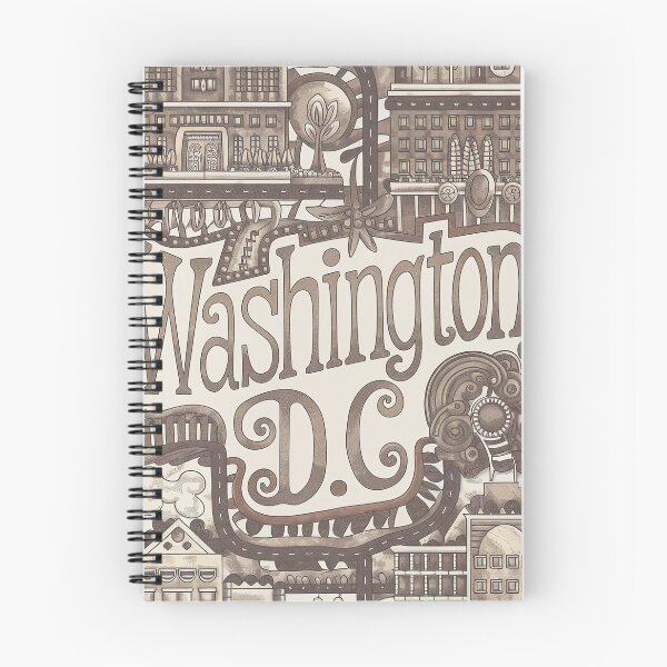 Item preview, Washington Whimsical City Life Abstract  Vintage Zentangle Art designed and sold by Witty Shirts.