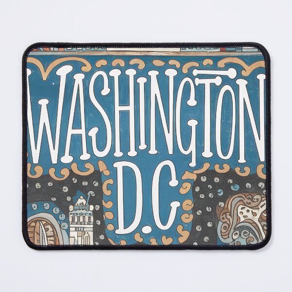 Item preview, Washington Whimsical City Life Abstract  Vintage Zentangle Art designed and sold by Witty Shirts.