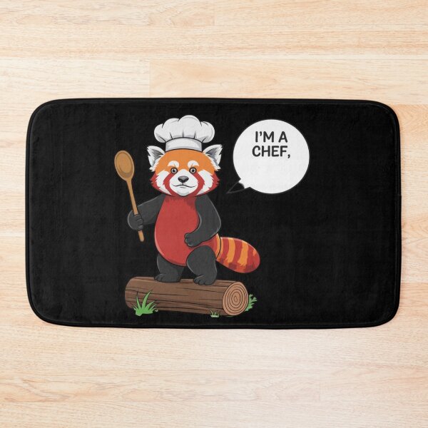 Item preview, Funny red panda chef designed and sold by DamioPolArt.