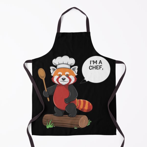 Item preview, Funny red panda chef designed and sold by DamioPolArt.