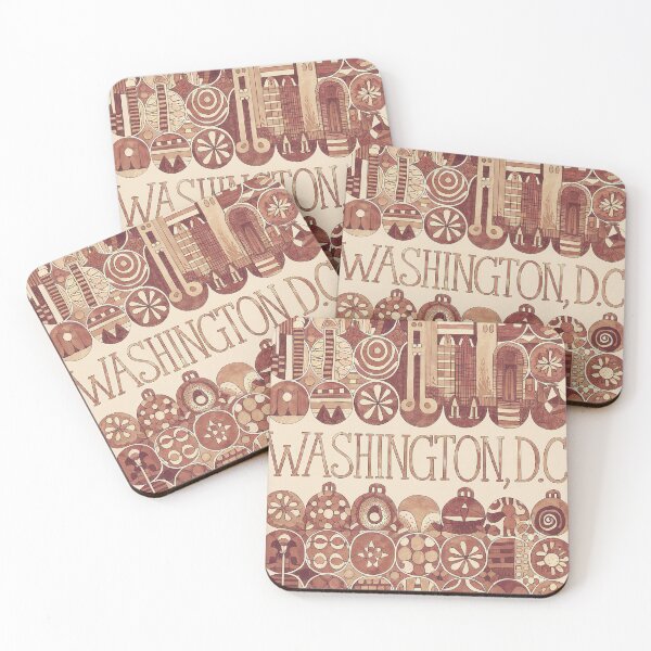 Item preview, Washington, D.C. Whimsical City Life Abstract Vintage Zentangle Art designed and sold by Witty Shirts.