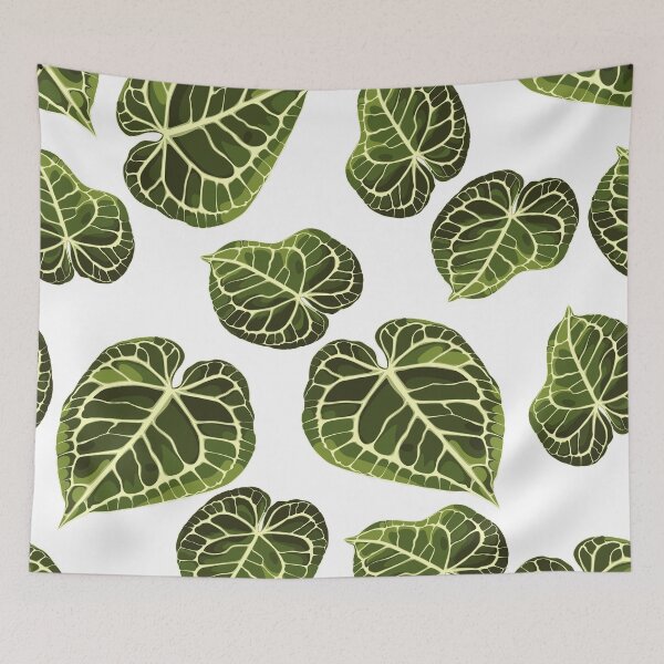 Item preview, Tropical exotic leaves. Alocasia plant leaves on white background. designed and sold by MatyKotiv.
