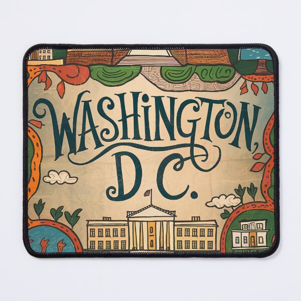 Item preview, Washington, D.C. Whimsical City Life Abstract Vintage Zentangle Art designed and sold by Witty Shirts.