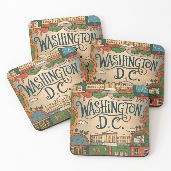 Item preview, Washington, D.C. Whimsical City Life Abstract Vintage Zentangle Art designed and sold by Witty Shirts.