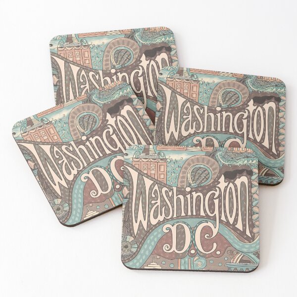 Item preview, Washington, D.C. Whimsical City Life Abstract Vintage Zentangle Art designed and sold by Witty Shirts.