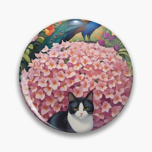 Item preview, The Cat in the Pinkish Flowers Box designed and sold by Nira Dabush.