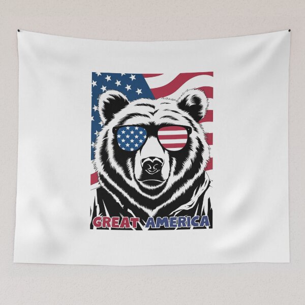 Item preview,   Symbol of freedom, Freedom, Majestic Bear, Independece Day, American Bear, Grizzly designed and sold by KolorellaS.