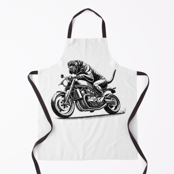 Item preview, Cool Boerboel Riding a Motorcycle Biker Dog Lover designed and sold by Kimberley King Art King Art.