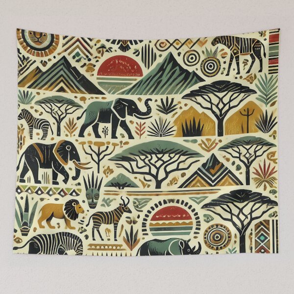 Item preview, Tribal Tapestry designed and sold by WildlifeSafari.
