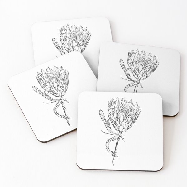 Item preview, Black Protea - Slanted  designed and sold by Onyx Swan Art.