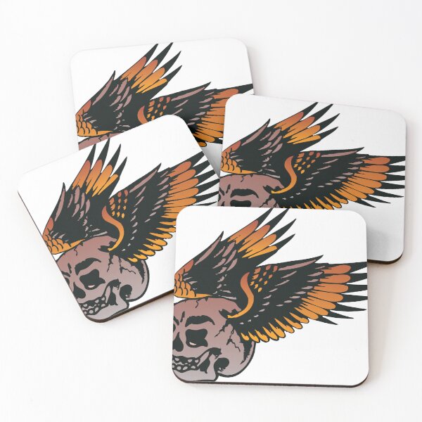 Item preview, wing skull winged emblem biker club motorcycle skull logo 1410 S designed and sold by Achille3777.