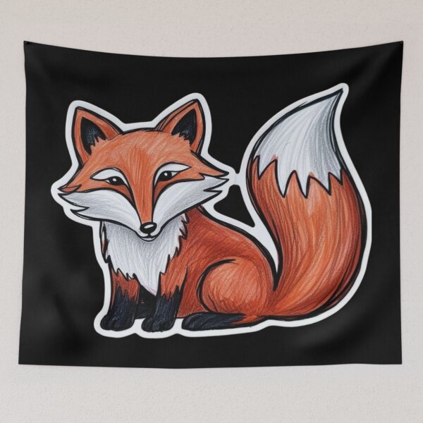 Item preview, Simple Red Fox 2 designed and sold by AlinaSCorner.