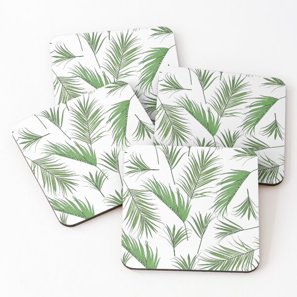 Item preview, Green coconut palm leaves by hand drawing and sketch with line-art. designed and sold by MatyKotiv.