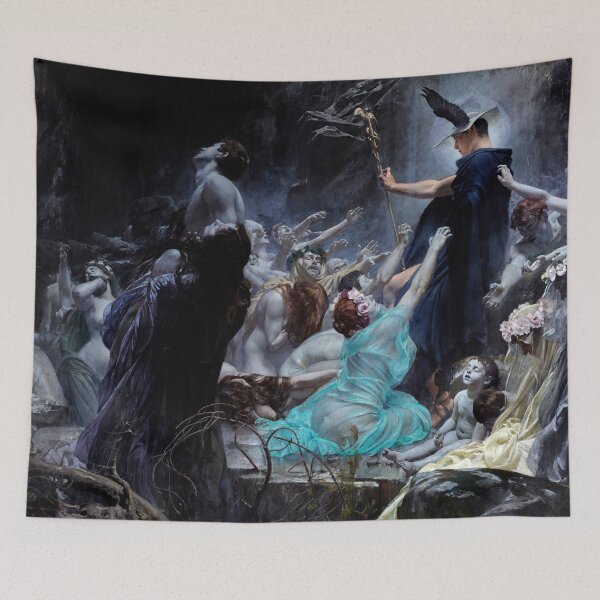 Item preview, Adolf Hirémy-Hirschl : Souls on the Banks of the Acheron (1898) designed and sold by YNTDigitalHouse.