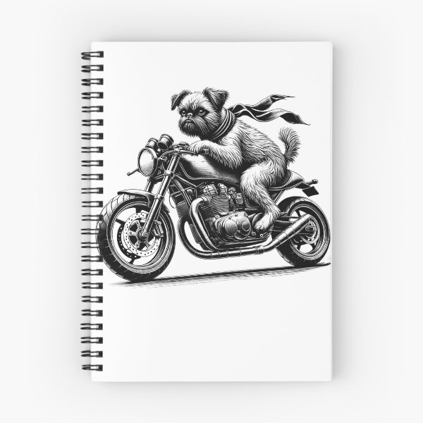 Artikelvorschau, Cooler Brüsseler Griffon, der einen Motorrad-Biker-Hundeliebhaber fährt entworfen und verkauft von Kimberley King Art King Art.