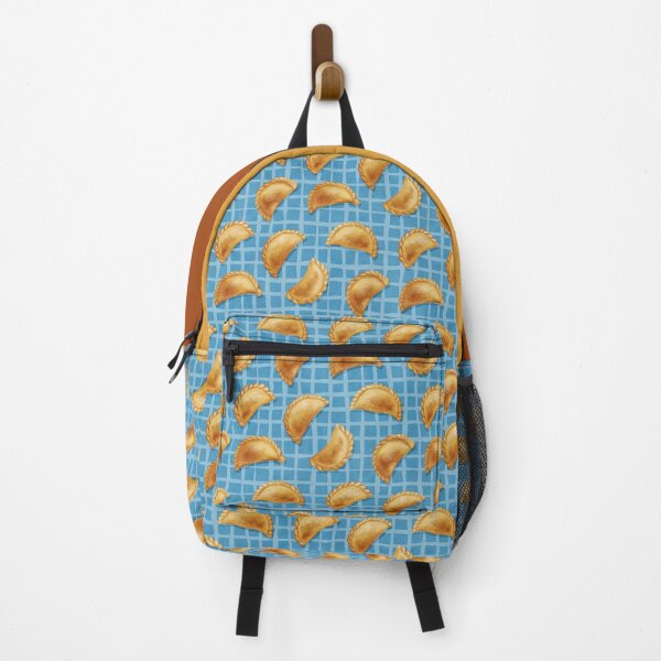 Item preview, Pierogi Dumplings on Sky Blue Check Pattern designed and sold by micklyn.