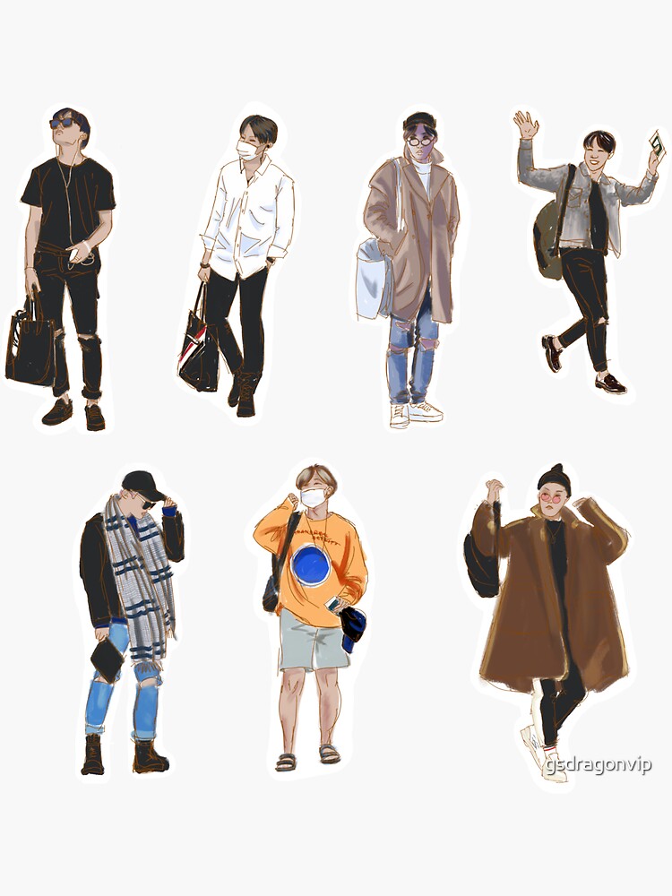 Jhope Airport Fashion Sticker for Sale by gsdragonvip